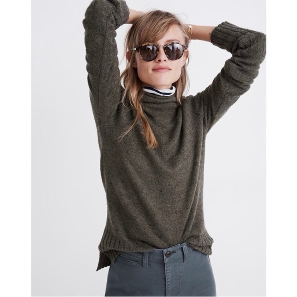 Madewell Donegal Inland Turtleneck Sweater in Coziest Yarn Size Small